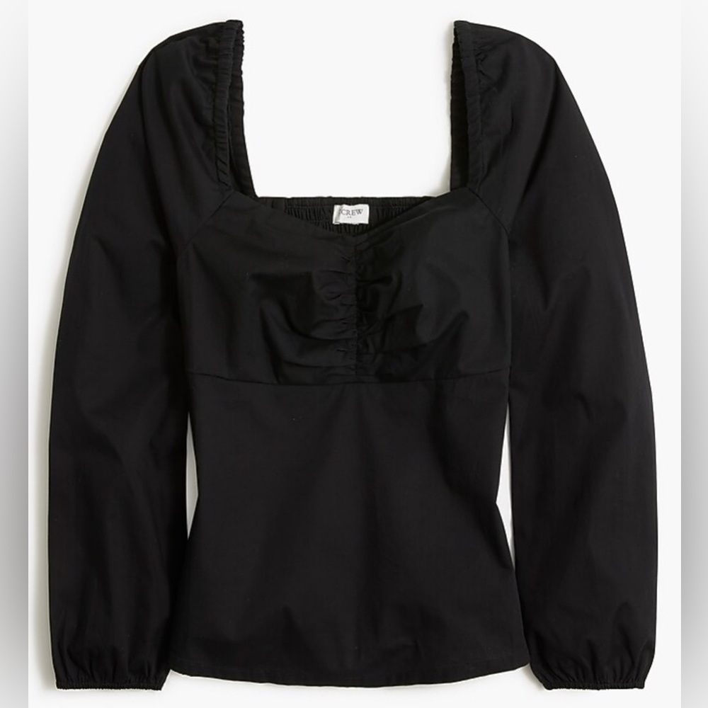 J.Crew Sweetheart Neck Long Sleeve Blouse. Sz 12
